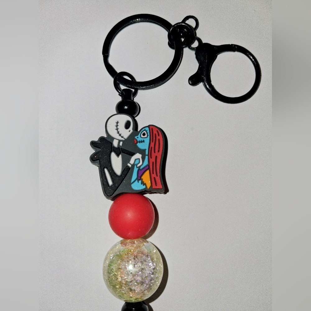 🖤 JACK SKELLINGTON AND SALLY - BAG CLIP